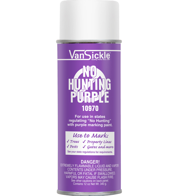 No hunting purple oil